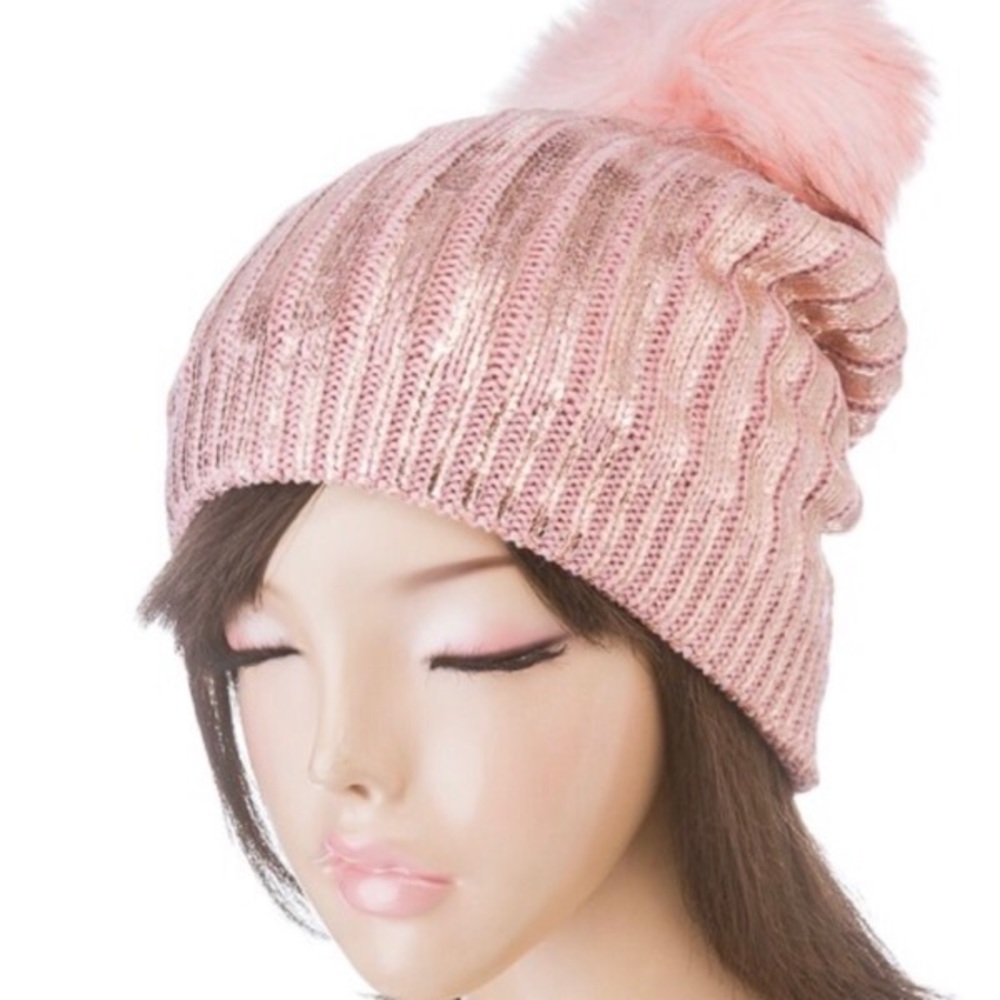 Metallic winter hat - Picture 7 of 8